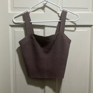 Cropped Abercrombie ottoman sweater tank